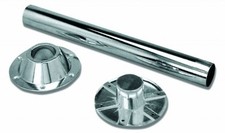 Tischfuß 70cm Stahl verchromt