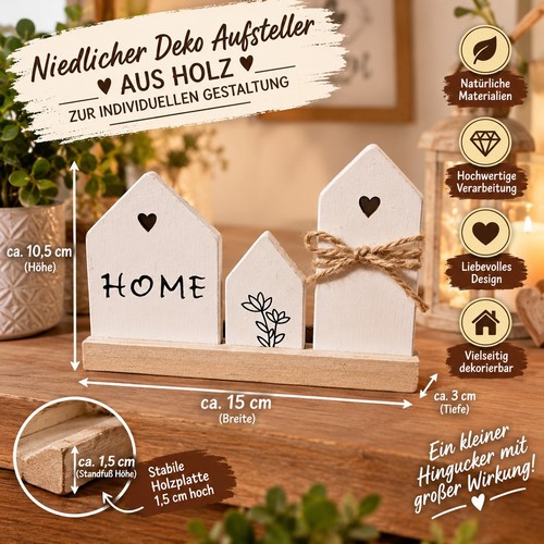 Deko home holz weiß - ❤️,