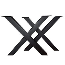 2x Tischgestell X-Form Metall