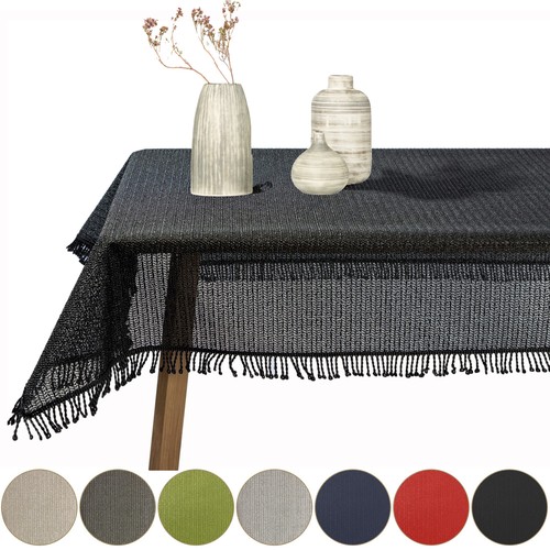 Gartentischdecke mit fransen - gartentischdecke,