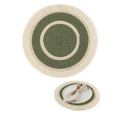 Boho platzsets seegras - boho, rund
