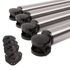4er Set Tischbeine auf Rollen