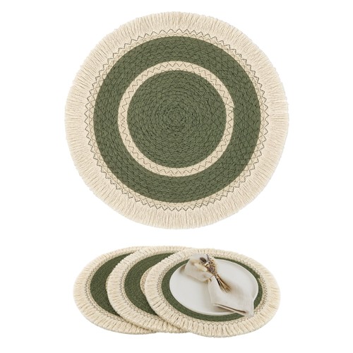 Boho platzsets seegras rund - boho,
